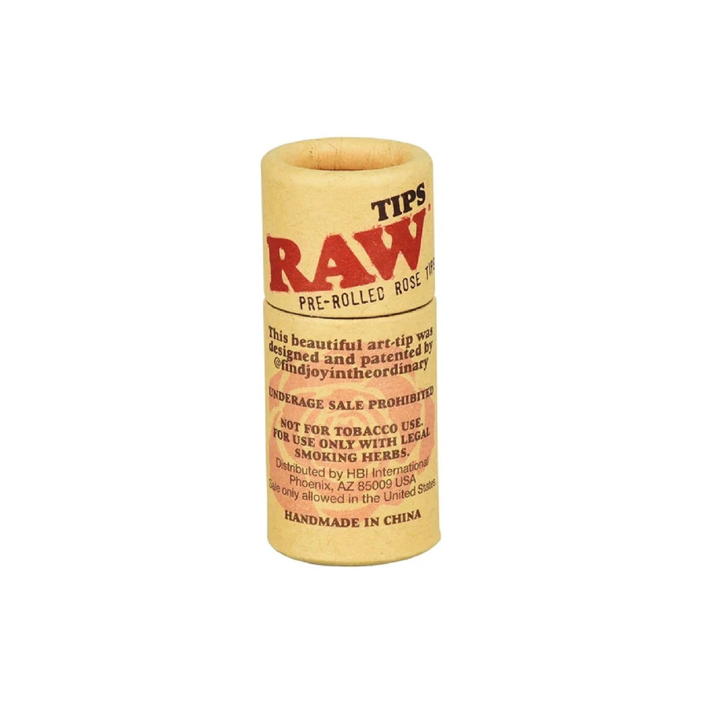 RAW Pre-Rolled Rose Tip 20mm
