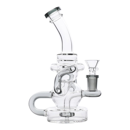 YX Recycling Saucer Bong 8in
