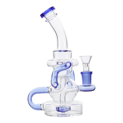 YX Recycling Saucer Bong 8in