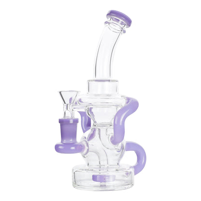 YX Recycling Saucer Bong 8in