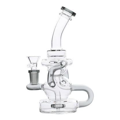 YX Recycling Saucer Bong 8in