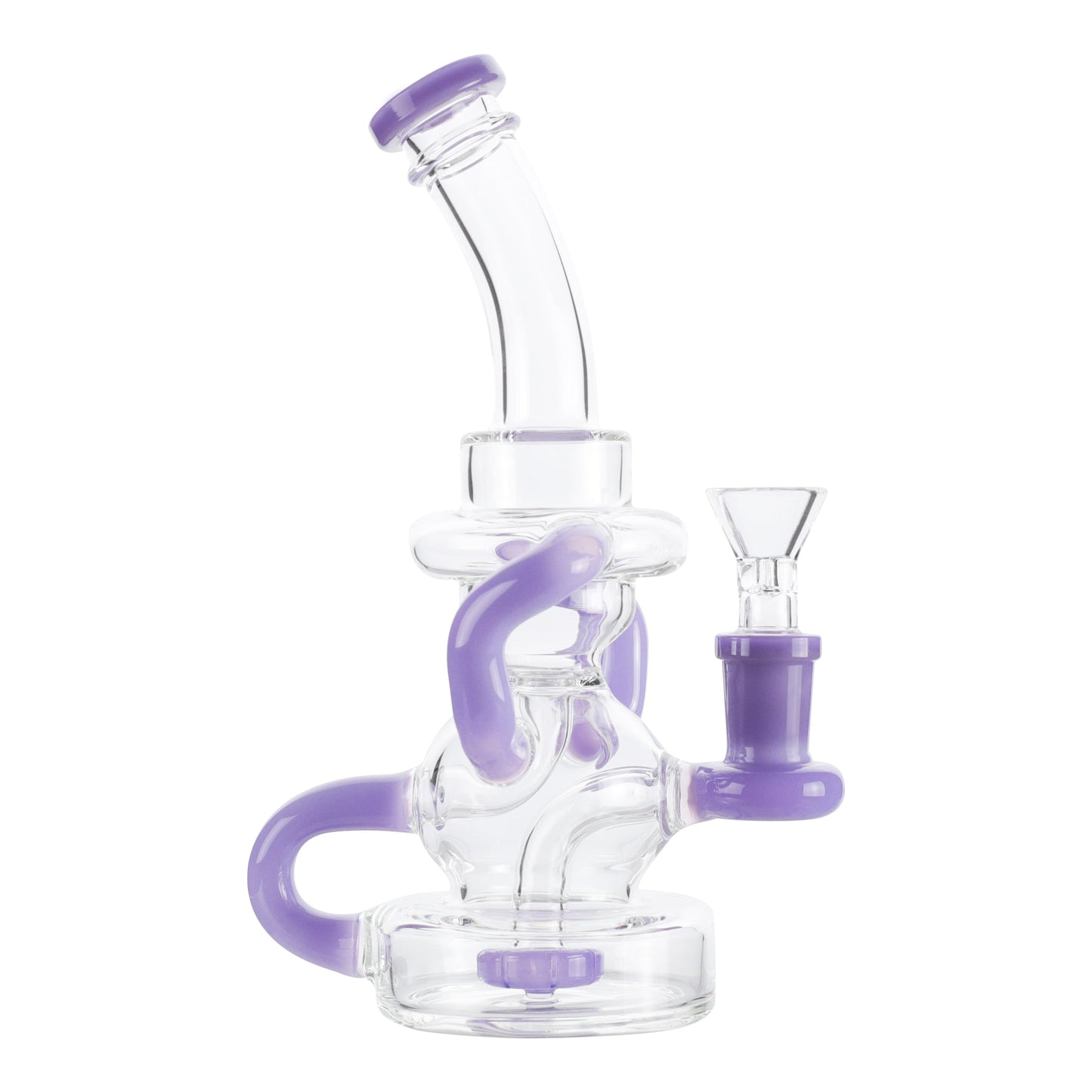 YX Recycling Saucer Bong 8in