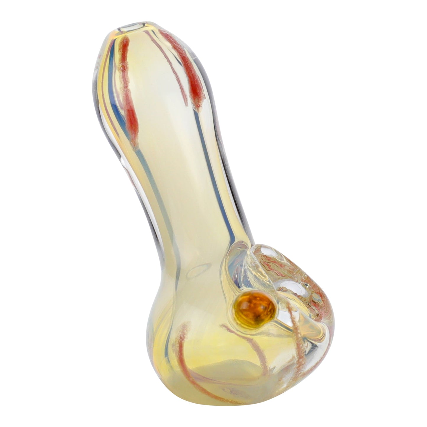 Red Stripe Borosilicate Glass Pipe 3in