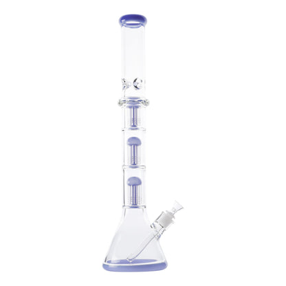 YX Ringed Triple Tree Perc Bong 21in