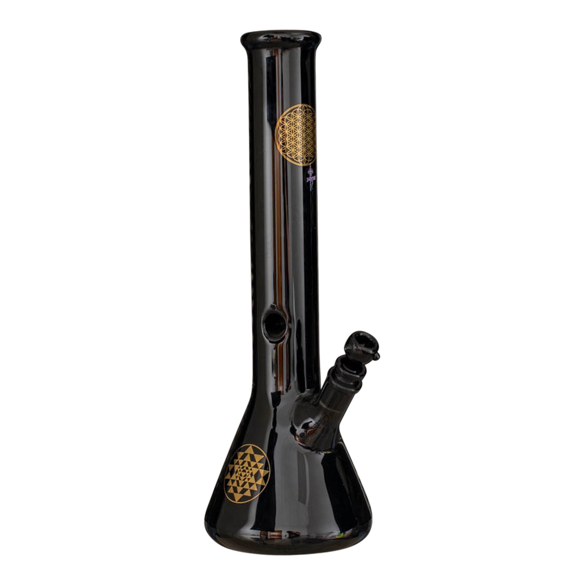 JellyFish Glass Sacred Geometry Beaker Bong 15in