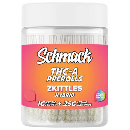 Schmack THC-A Pre-Rolls 25ct 1g Infused Diamonds