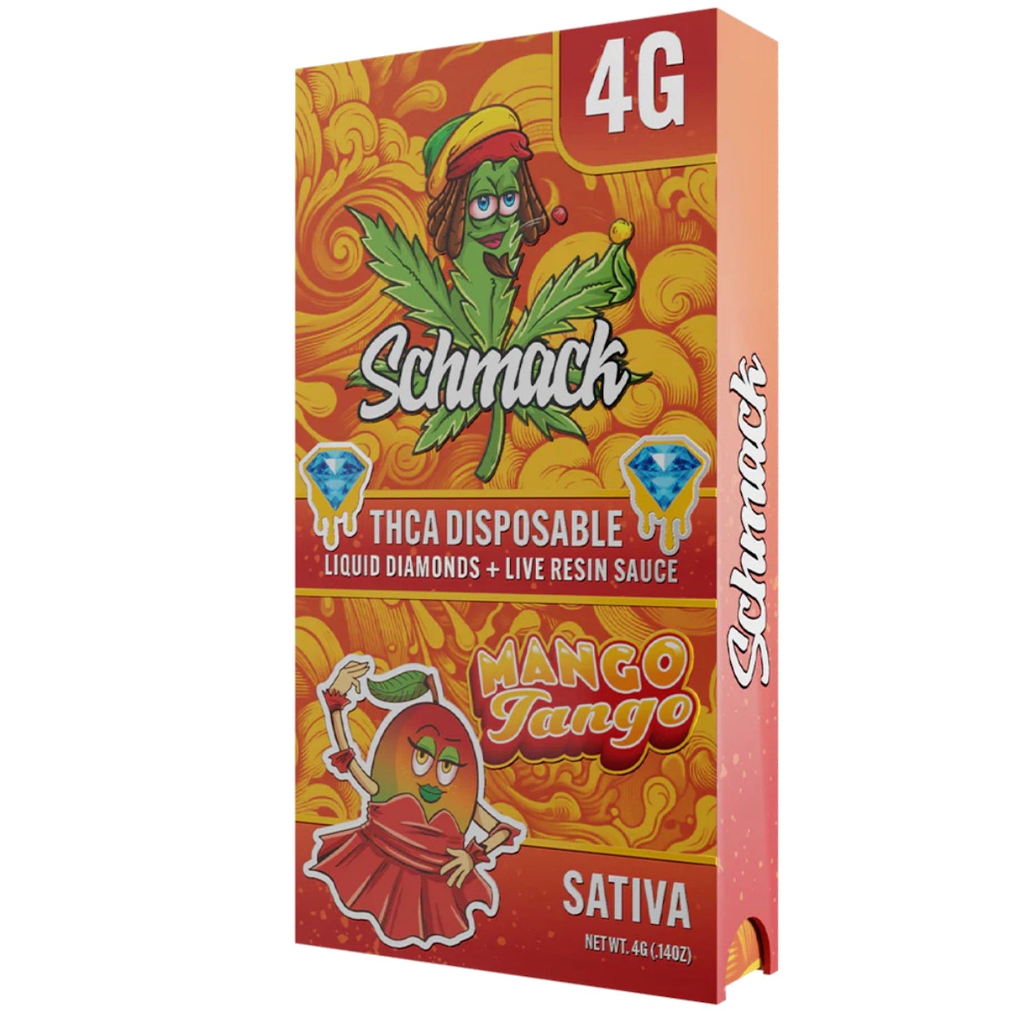 Schmack THC-A Vaporizer 4000mg Live Resin Disposable