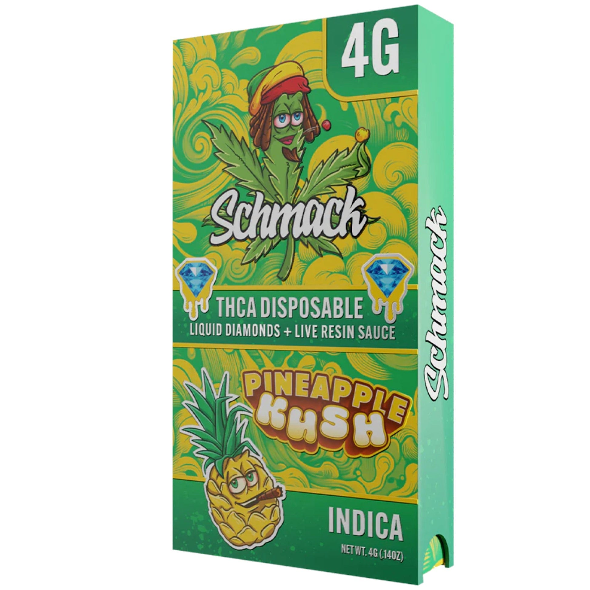 Schmack THC-A Vaporizer 4000mg Live Resin Disposable