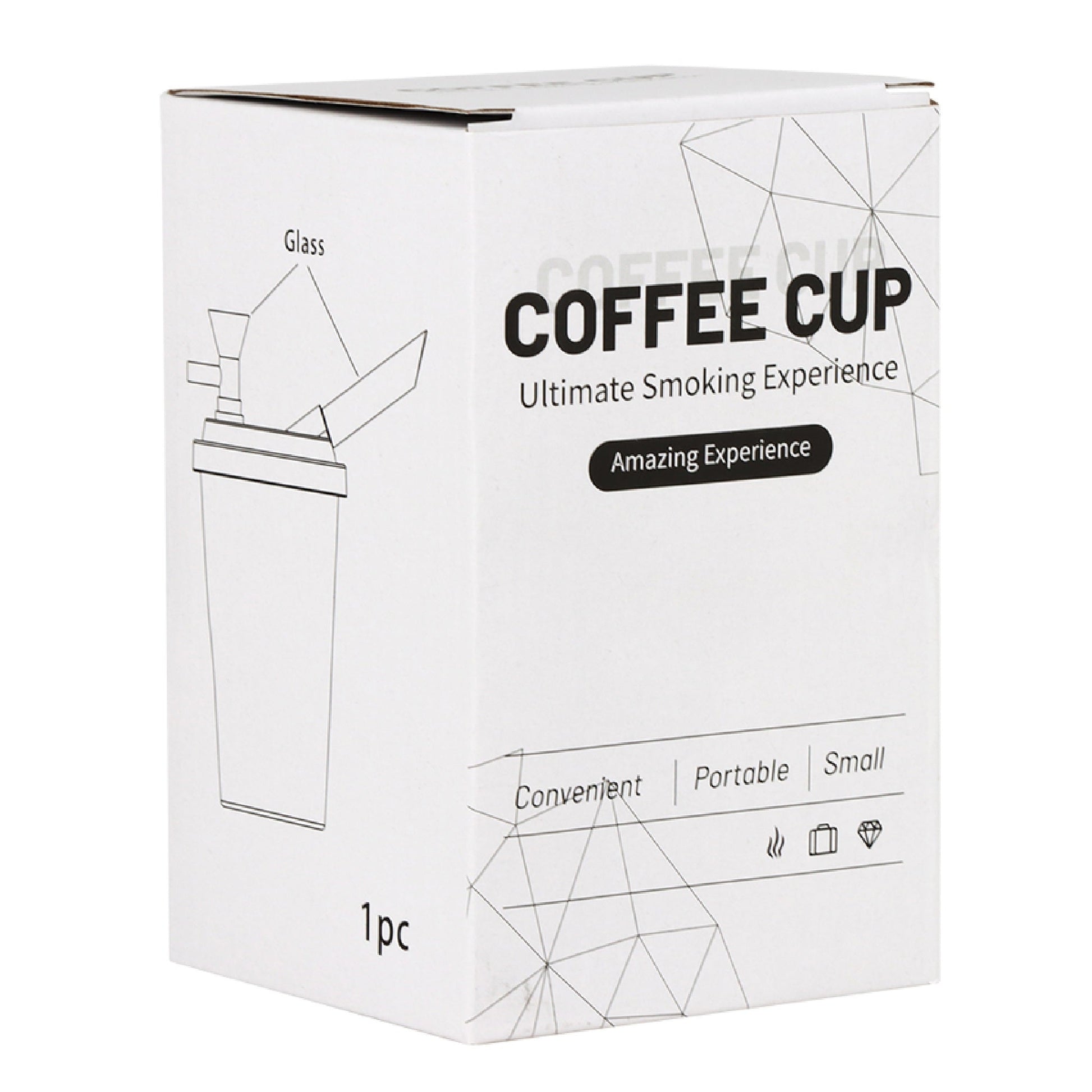 AFG Distribution Secret Sip Coffee Cup Acrylic Bubbler 7in