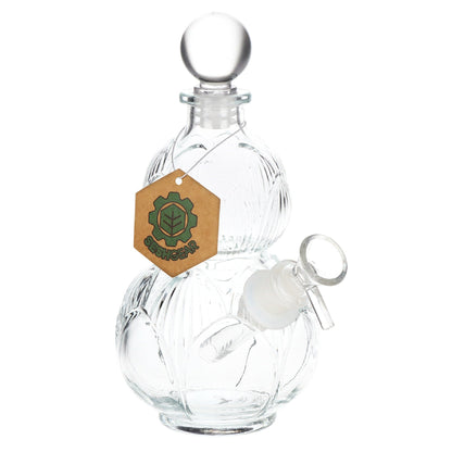 SeshGear Clear Vintage Gourd Bubbler 8in