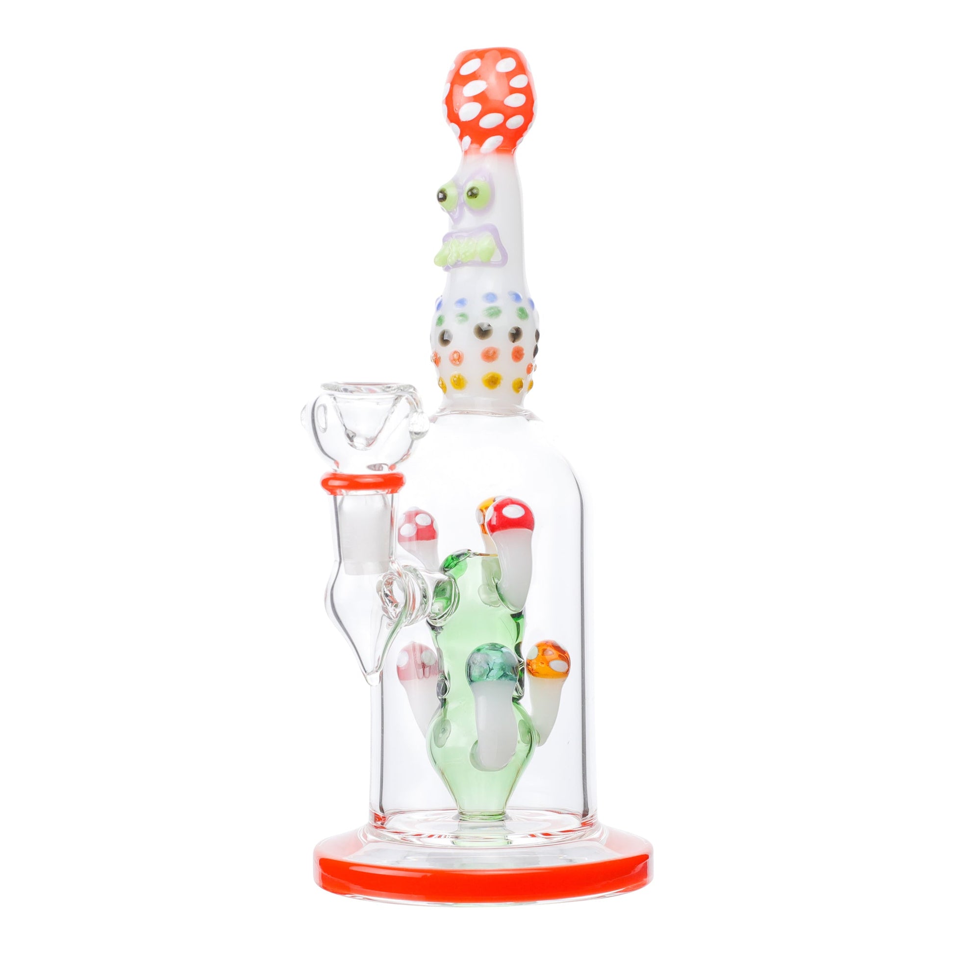 Shroomy Percolator Bong 8in Borosilicate Glass 14mm Male