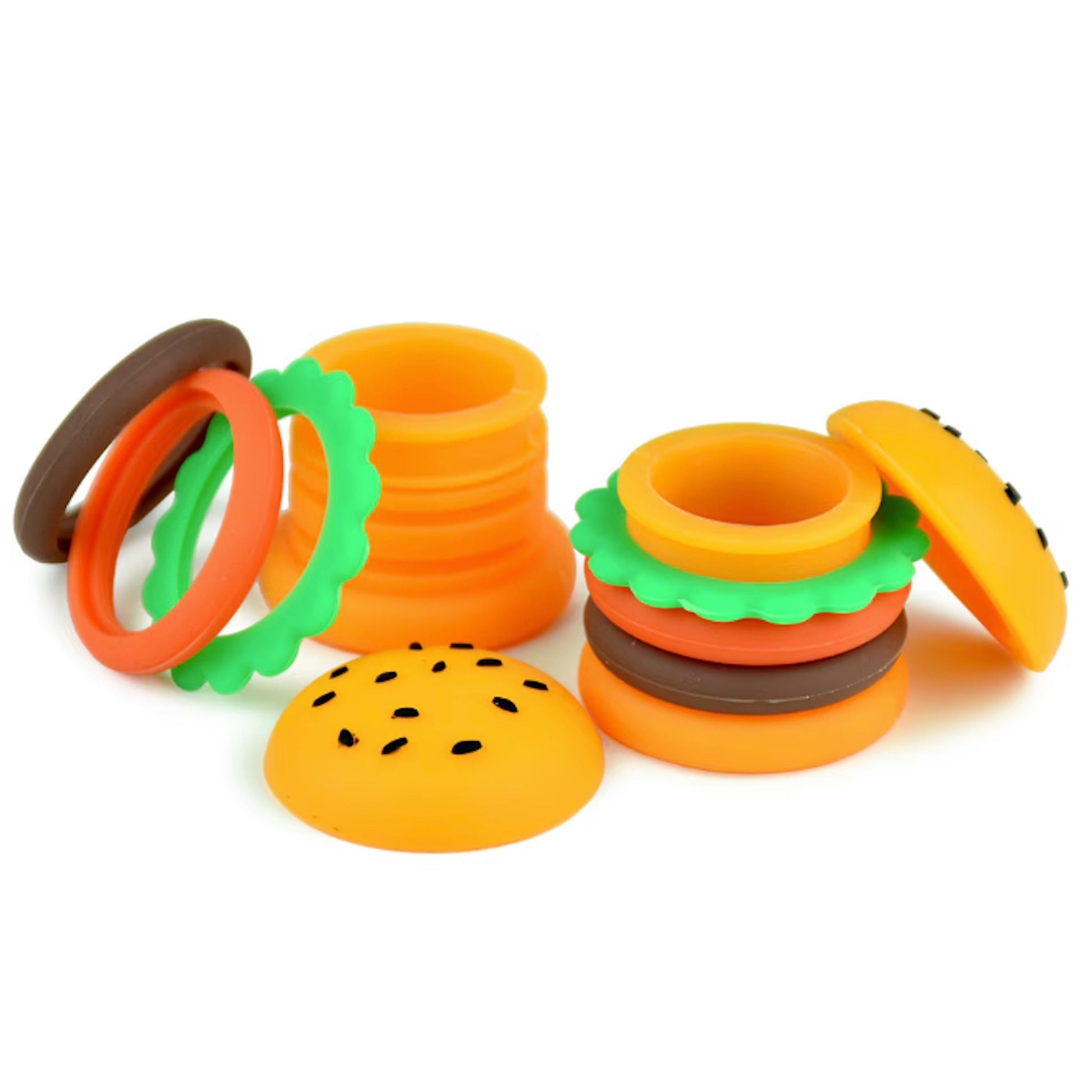 Silicone Hamburger Storage Container 2in Food Grade