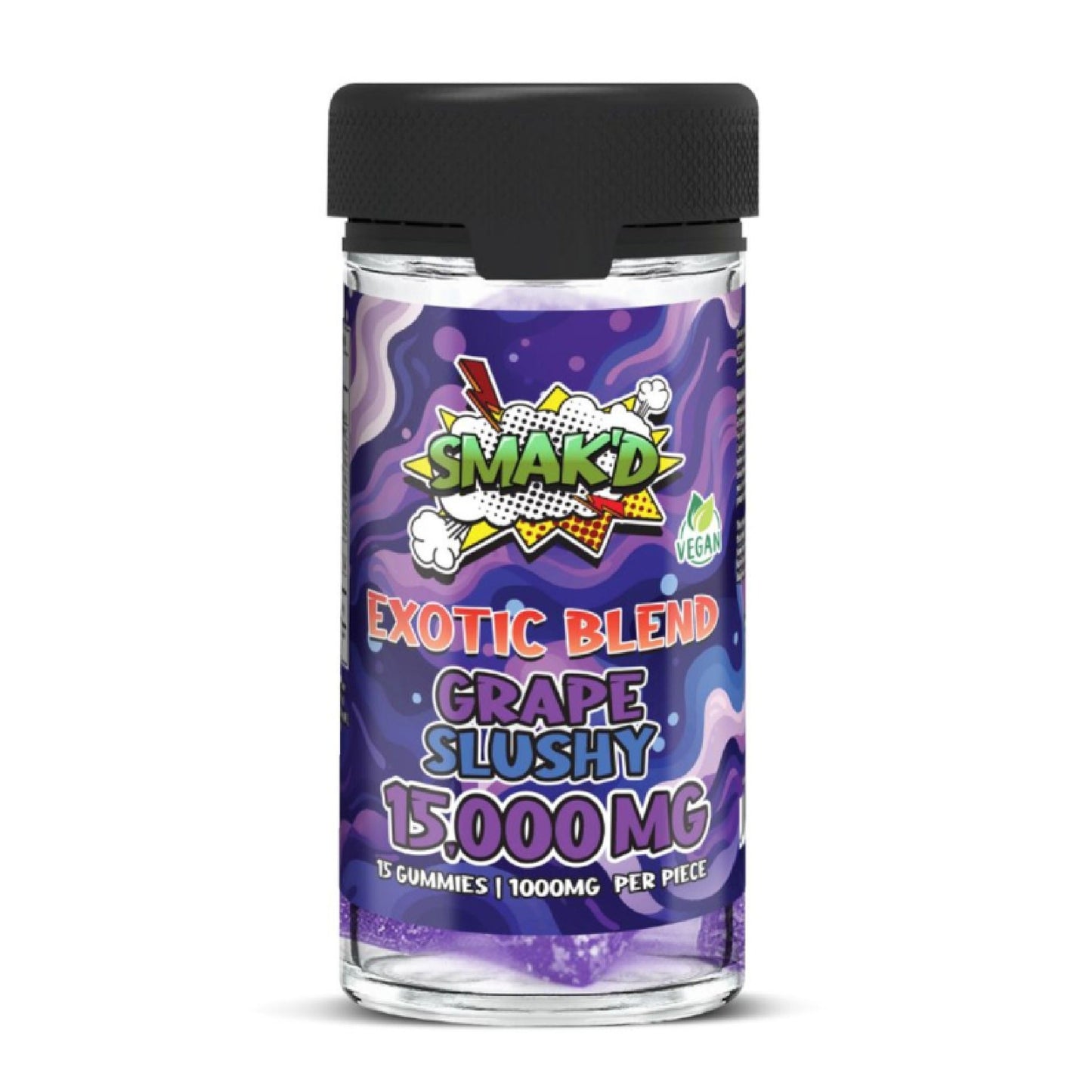 Smakd Exotic Blend Delta 8 HHC CBN Gummies 15000mg