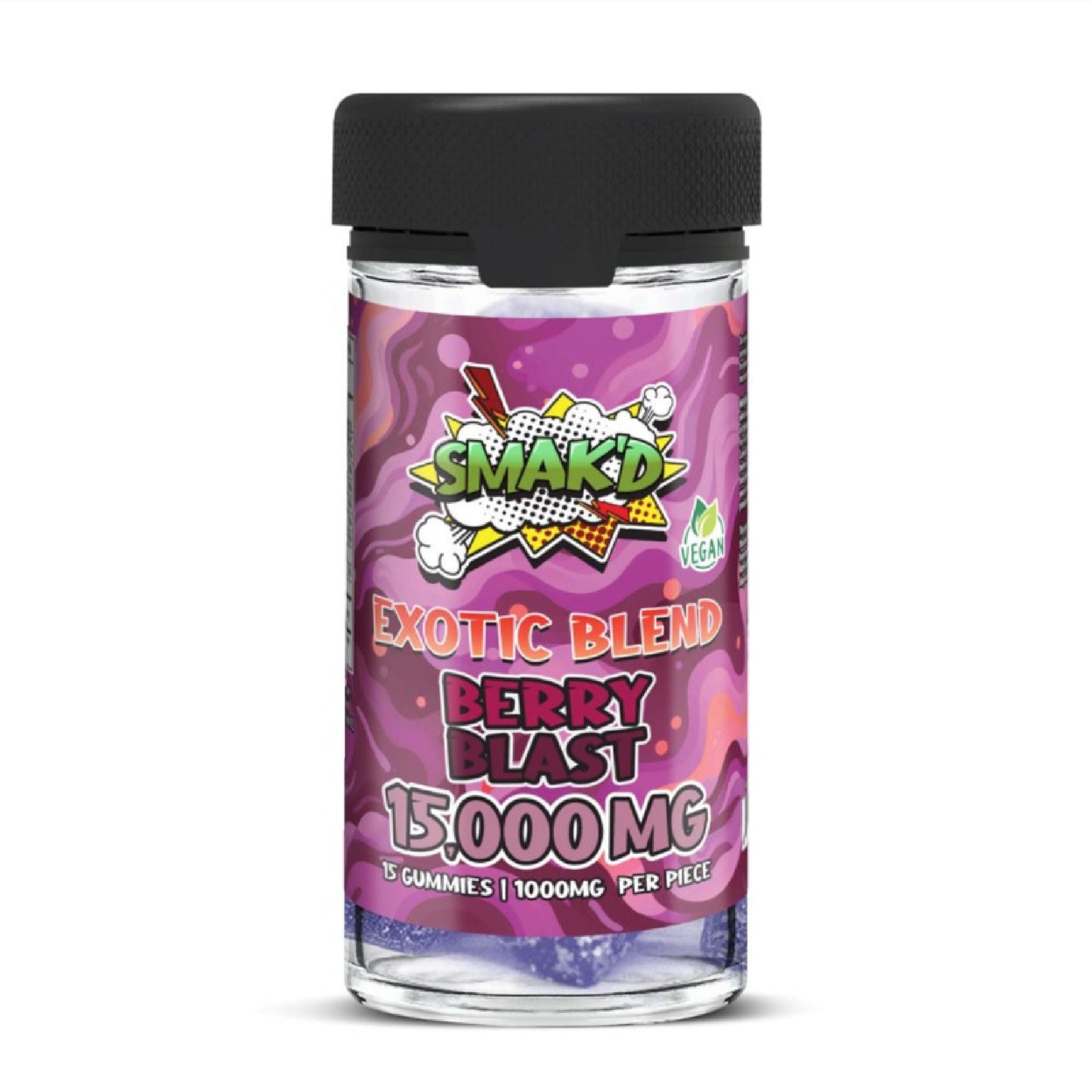 Smakd Exotic Blend Delta 8 HHC CBN Gummies 15000mg