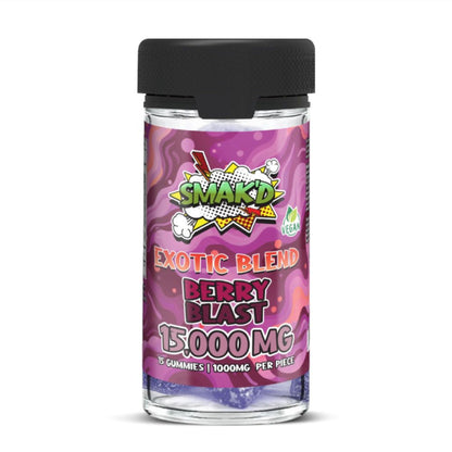 Smakd Exotic Blend Delta 8 HHC CBN Gummies 15000mg