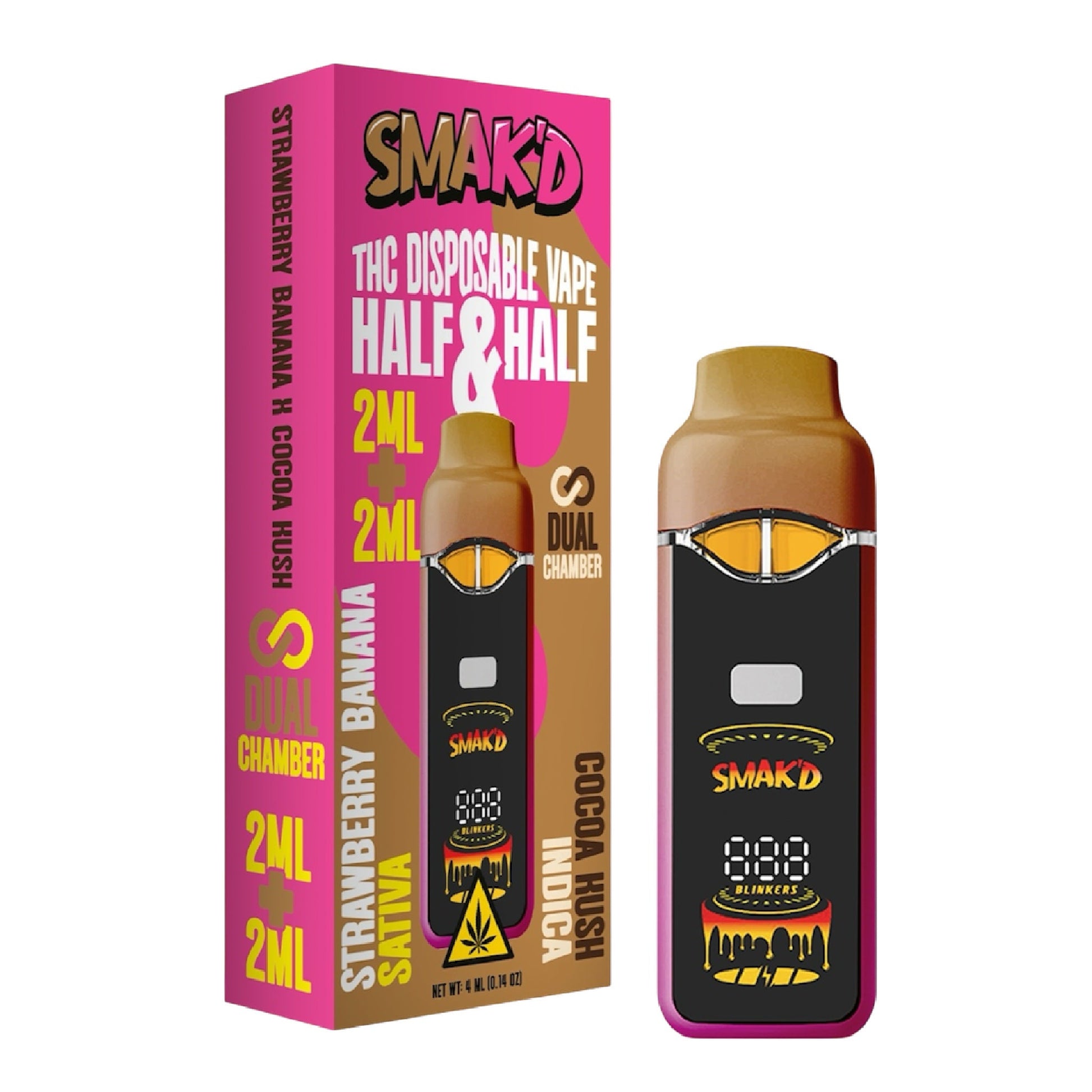 Smakd Half & Half Live Resin Dual Vaporizer 4000mg