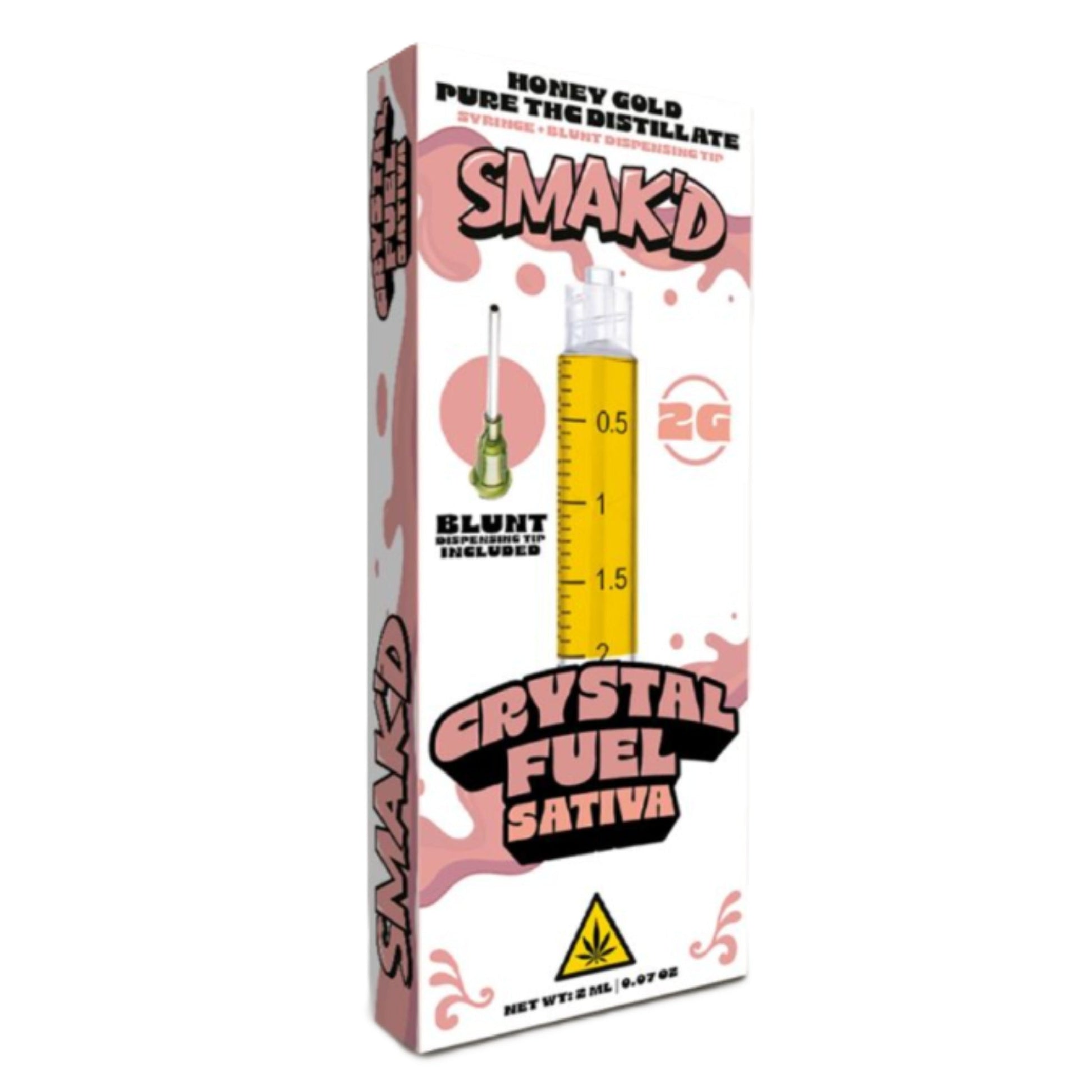 Smakd Honey Gold THC Pure Distillate Syringe 2000mg