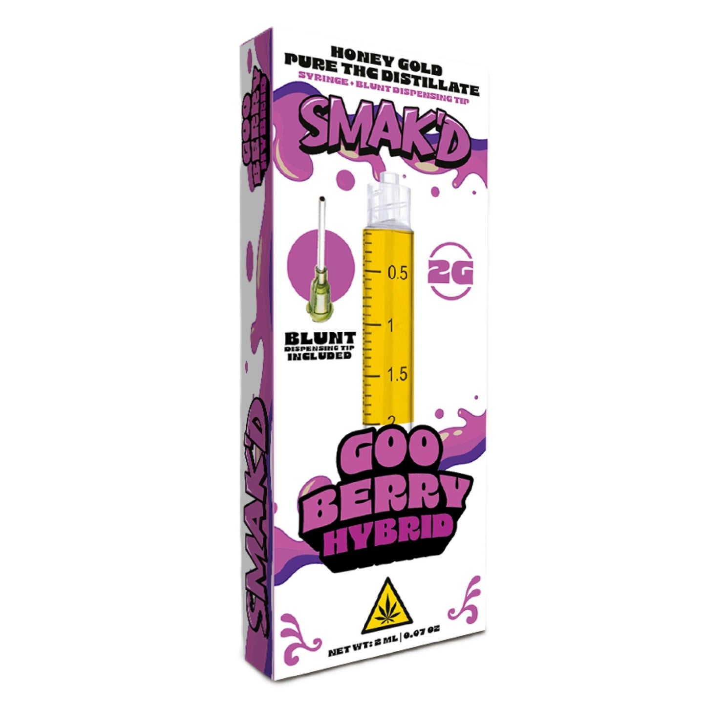 Smakd Honey Gold THC Pure Distillate Syringe 2000mg