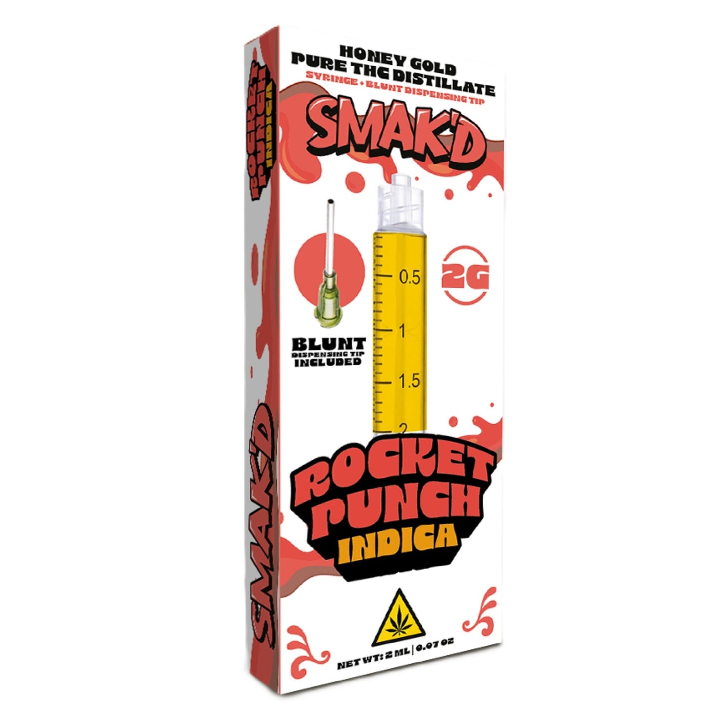 Smakd Honey Gold THC Pure Distillate Syringe 2000mg