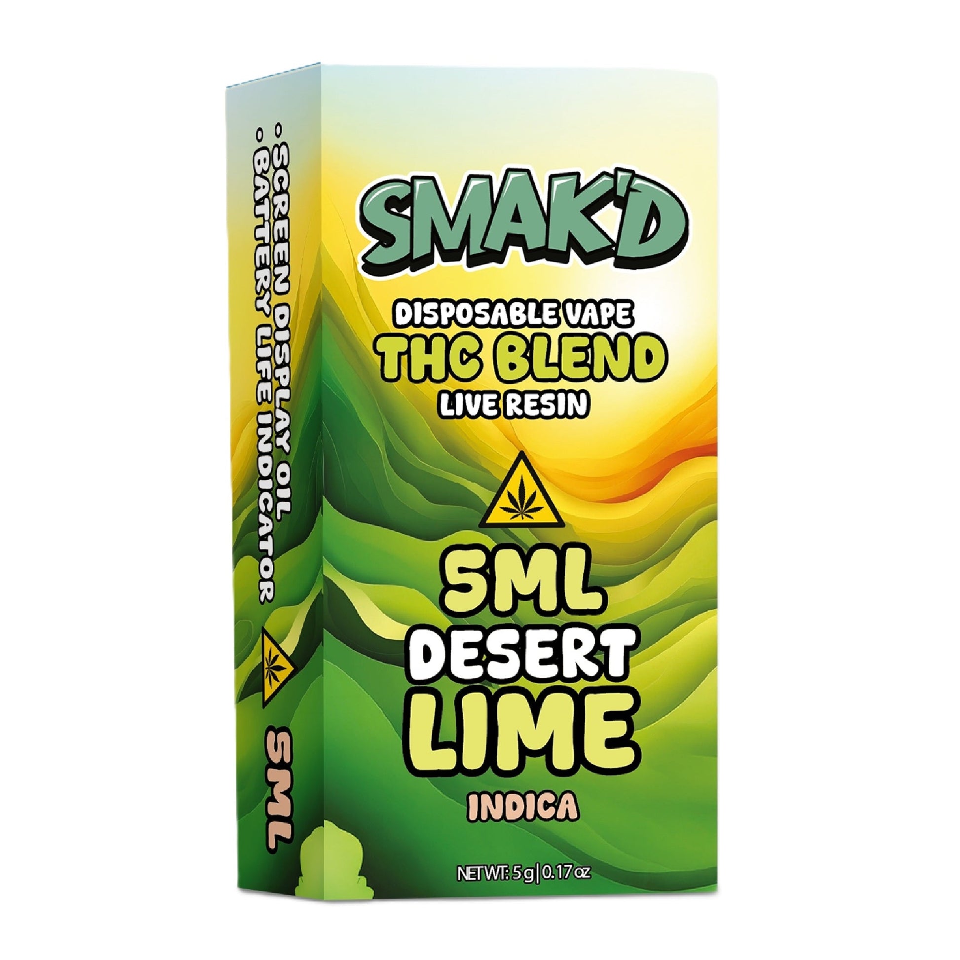 Smak'd THC Blend Live Resin Vaporizer 5000mg