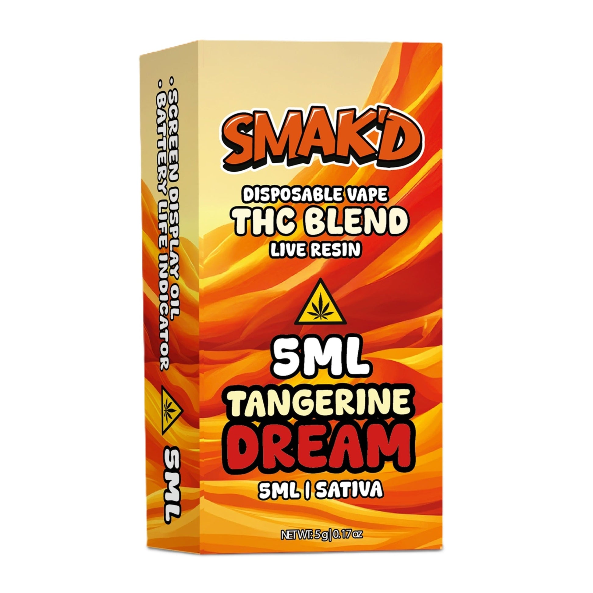 Smak'd THC Blend Live Resin Vaporizer 5000mg