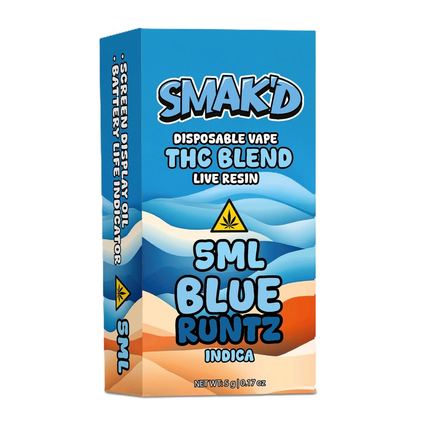Smak'd THC Blend Live Resin Vaporizer 5000mg