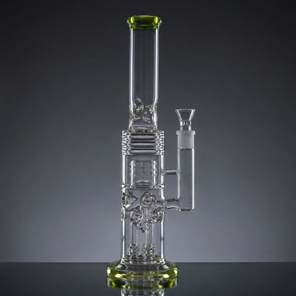 Smokestack Percolator Bong 15in Borosilicate Glass