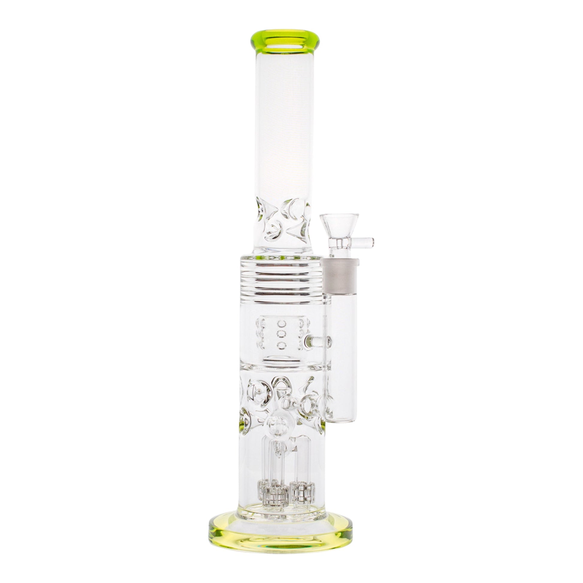 Smokestack Percolator Bong 15in Borosilicate Glass