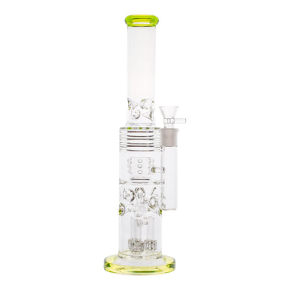 Smokestack Percolator Bong 15in Borosilicate Glass