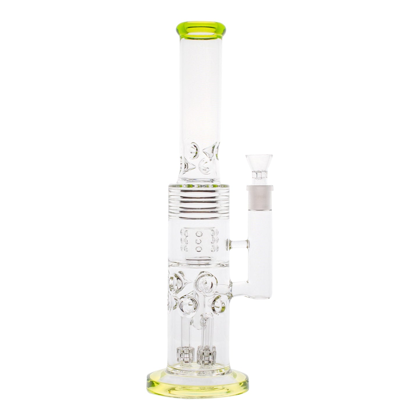 Smokestack Percolator Bong 15in Borosilicate Glass