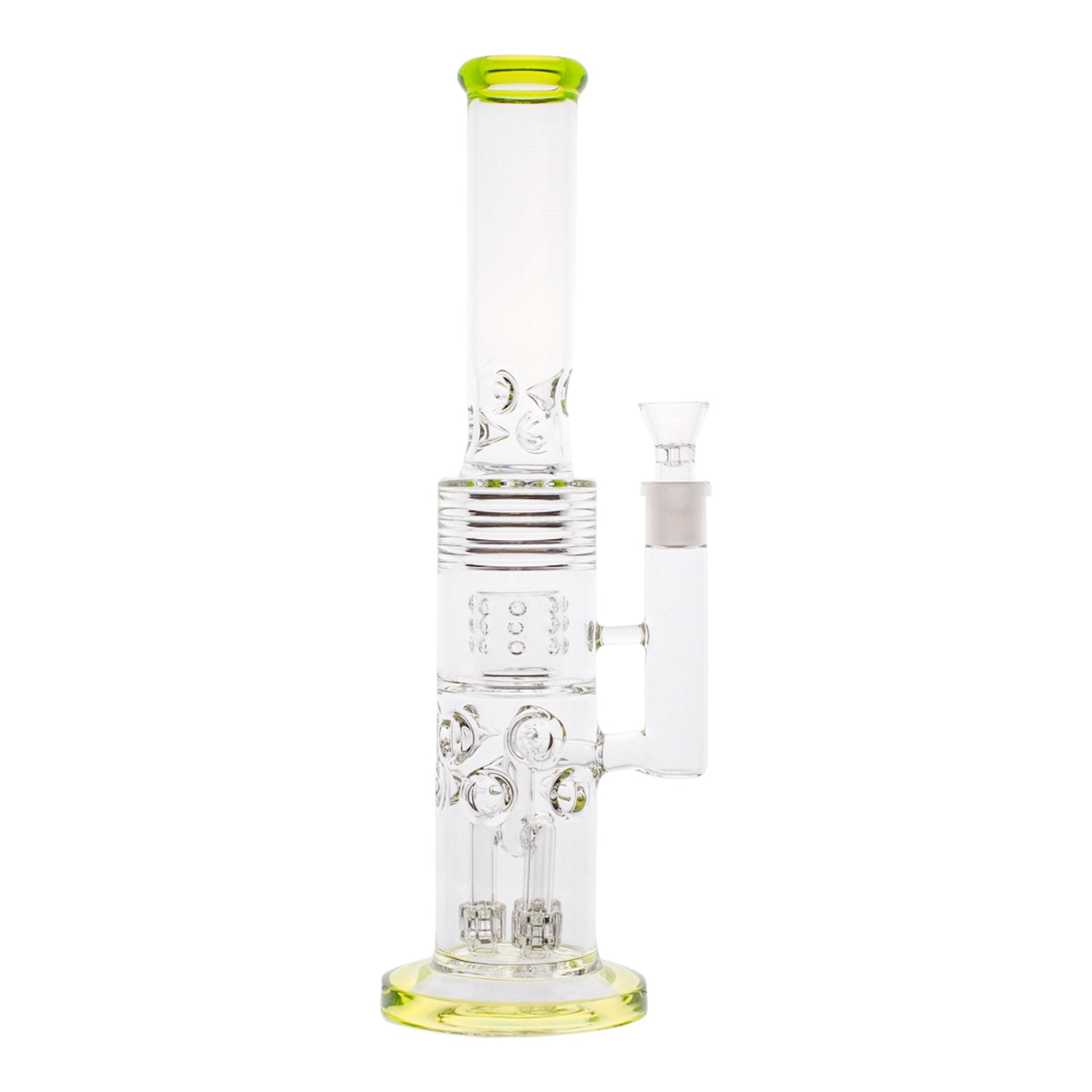 Smokestack Percolator Bong 15in Borosilicate Glass