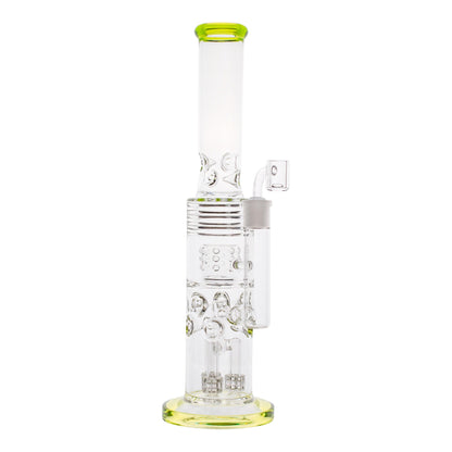 Smokestack Percolator Bong 15in Borosilicate Glass