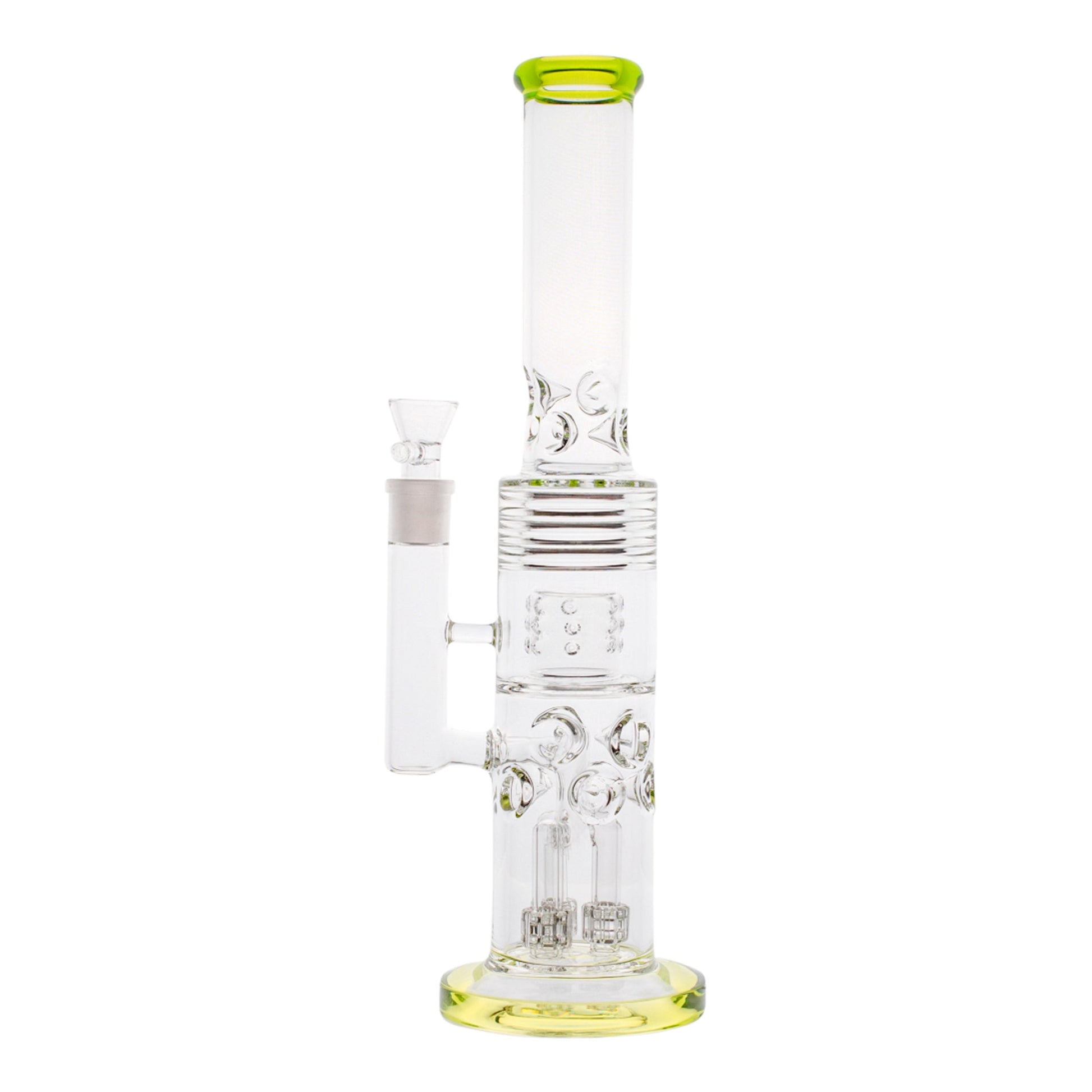 Smokestack Percolator Bong 15in Borosilicate Glass