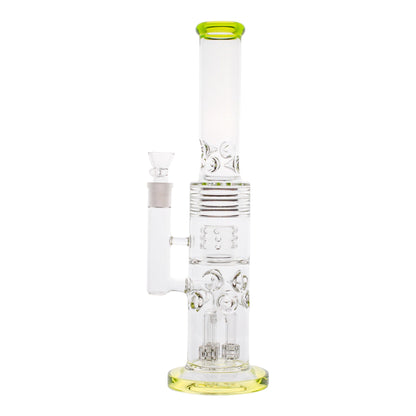 Smokestack Percolator Bong 15in Borosilicate Glass