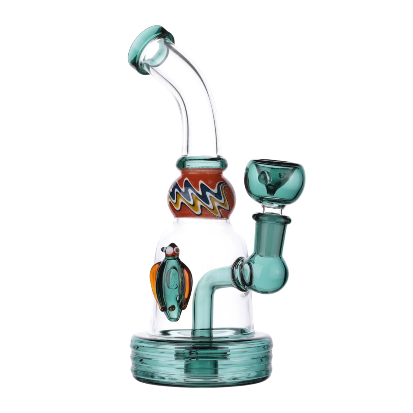 Allied International Smooth Swerve Percolator Bong 6in