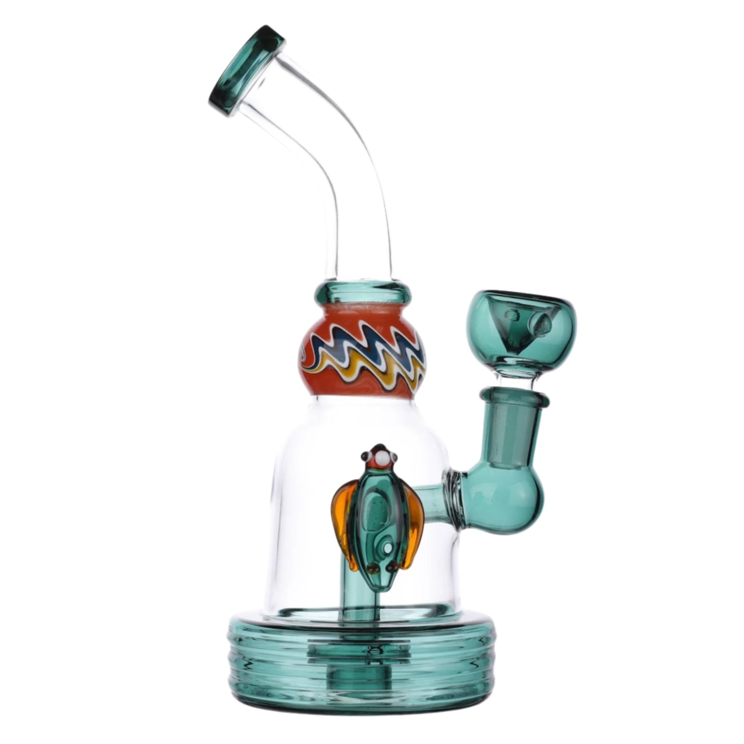 Allied International Smooth Swerve Percolator Bong 6in