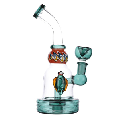 Allied International Smooth Swerve Percolator Bong 6in
