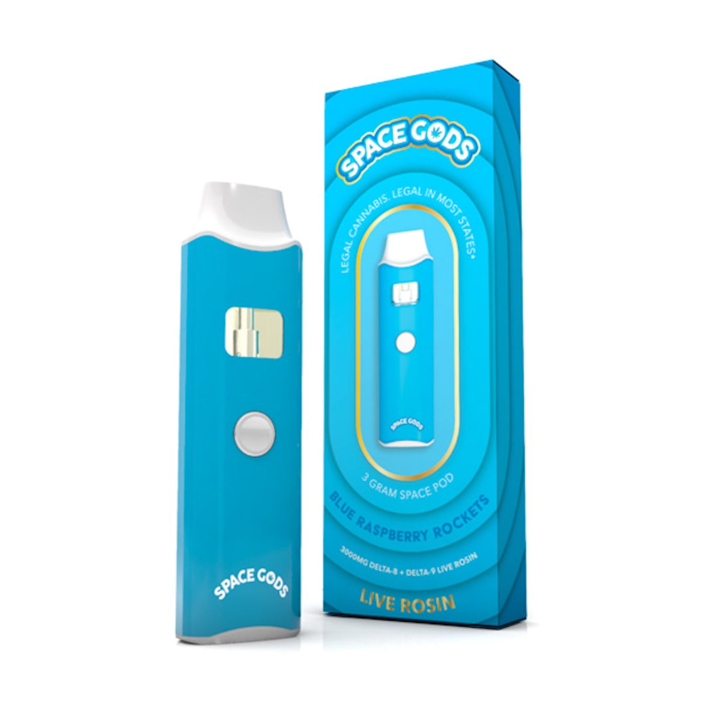 Space Gods Live Rosin D8 D9 Vaporizer 3000mg
