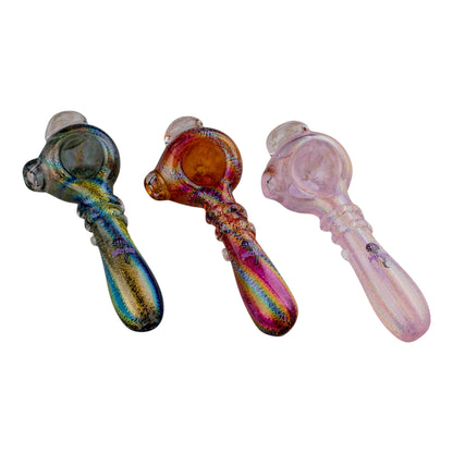 JellyFish Glass Sparkle In The Reeds Spoon Pipe 5in