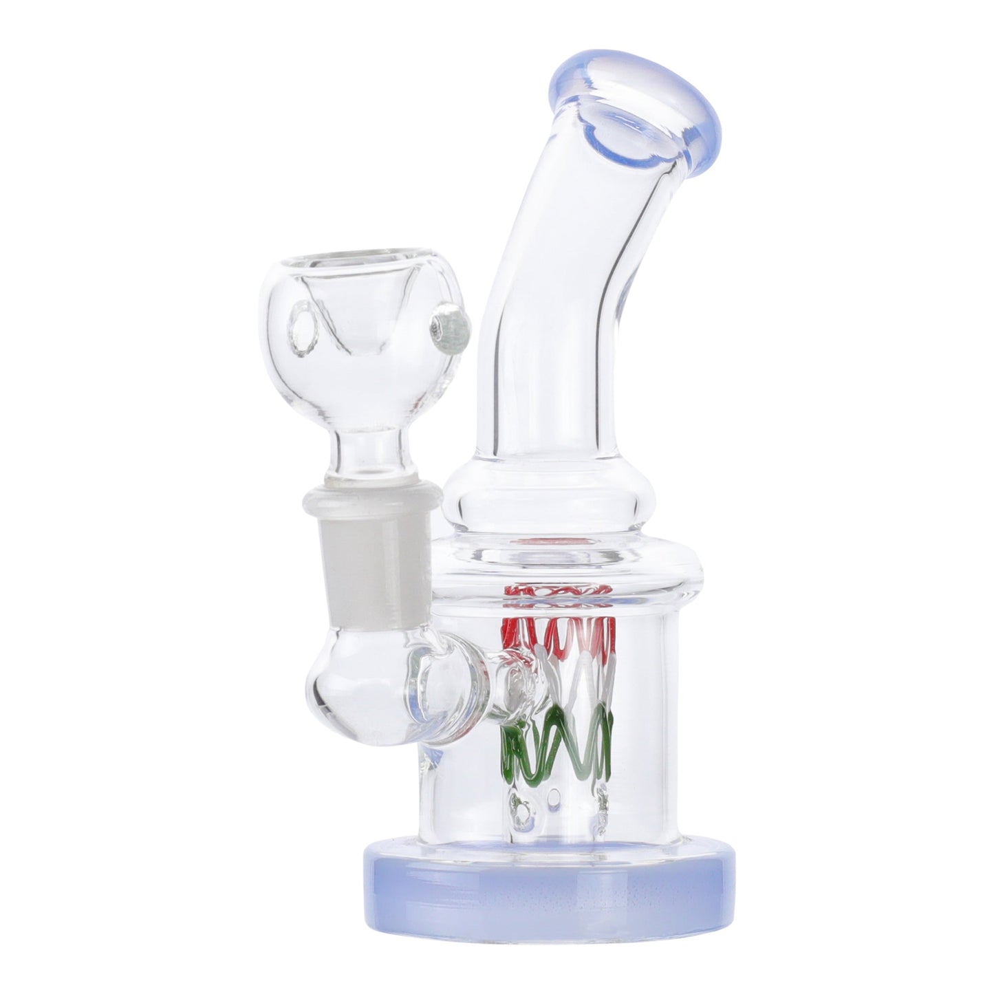 Squiggle Perc Mini Bong 5in
