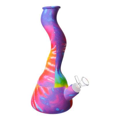 Jo Squiggly Silicone Bong 11in
