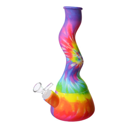 Jo Squiggly Silicone Bong 11in