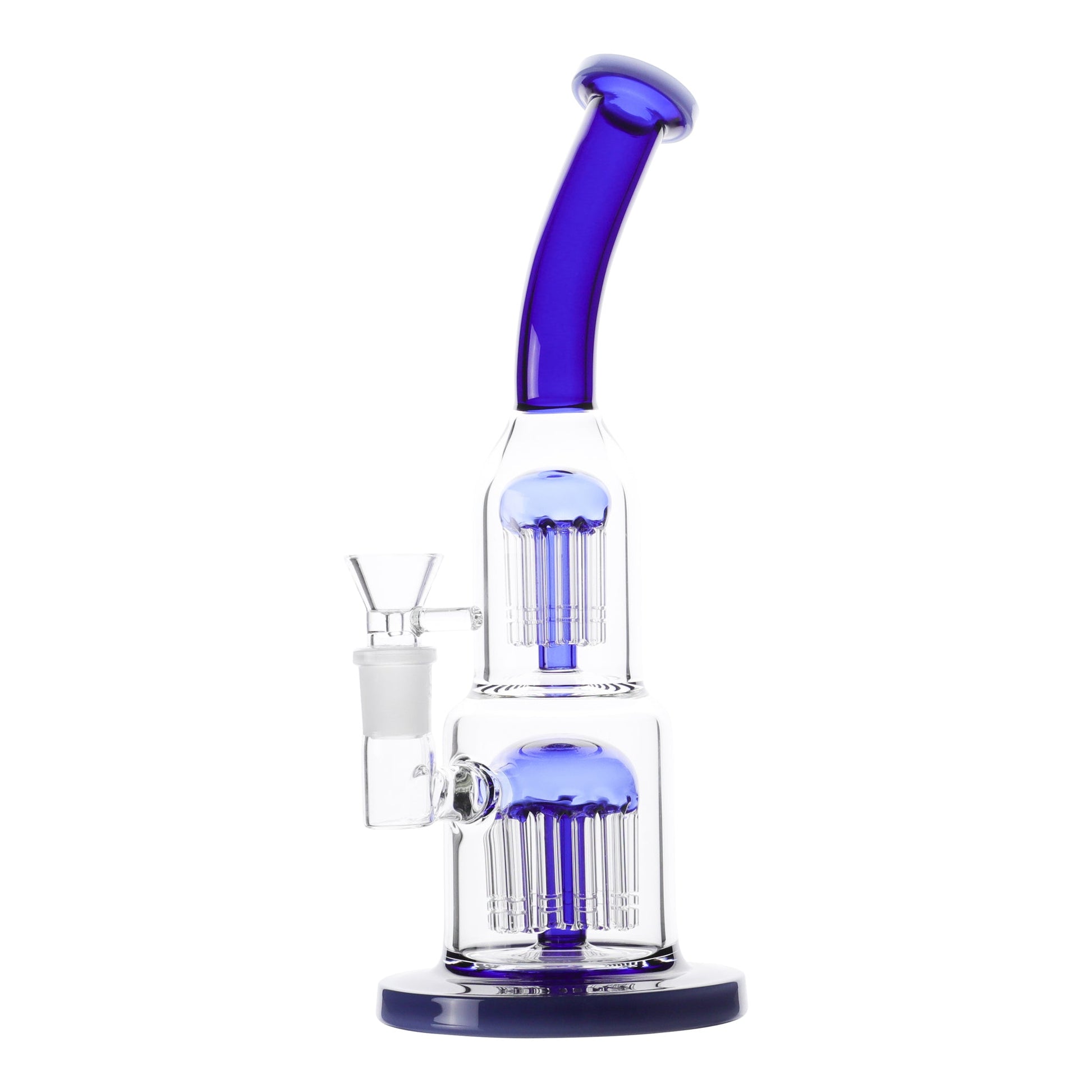 YX Stacked Jelly Fish Perc Bong 12in Borosilicate Glass
