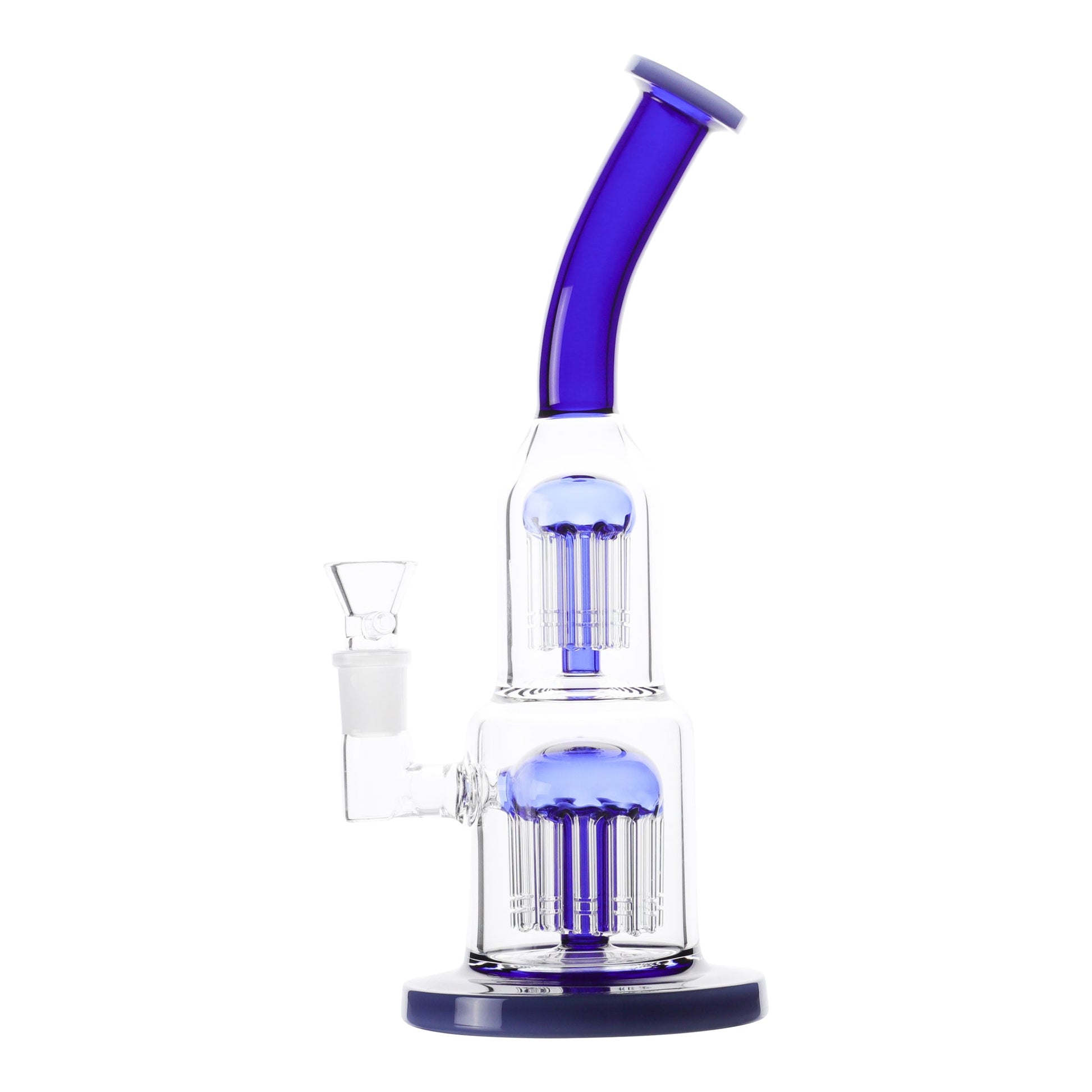 YX Stacked Jelly Fish Perc Bong 12in Borosilicate Glass