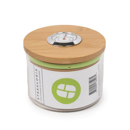 StashLogix Bamboo SmartJar Stash Jar 3in Small