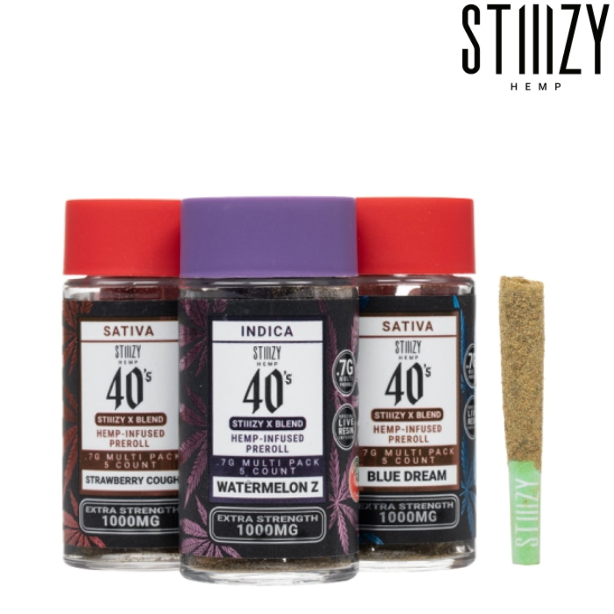 Stiiizy X-Blend Multi Pack Pre-Rolls 1000mg 5ct