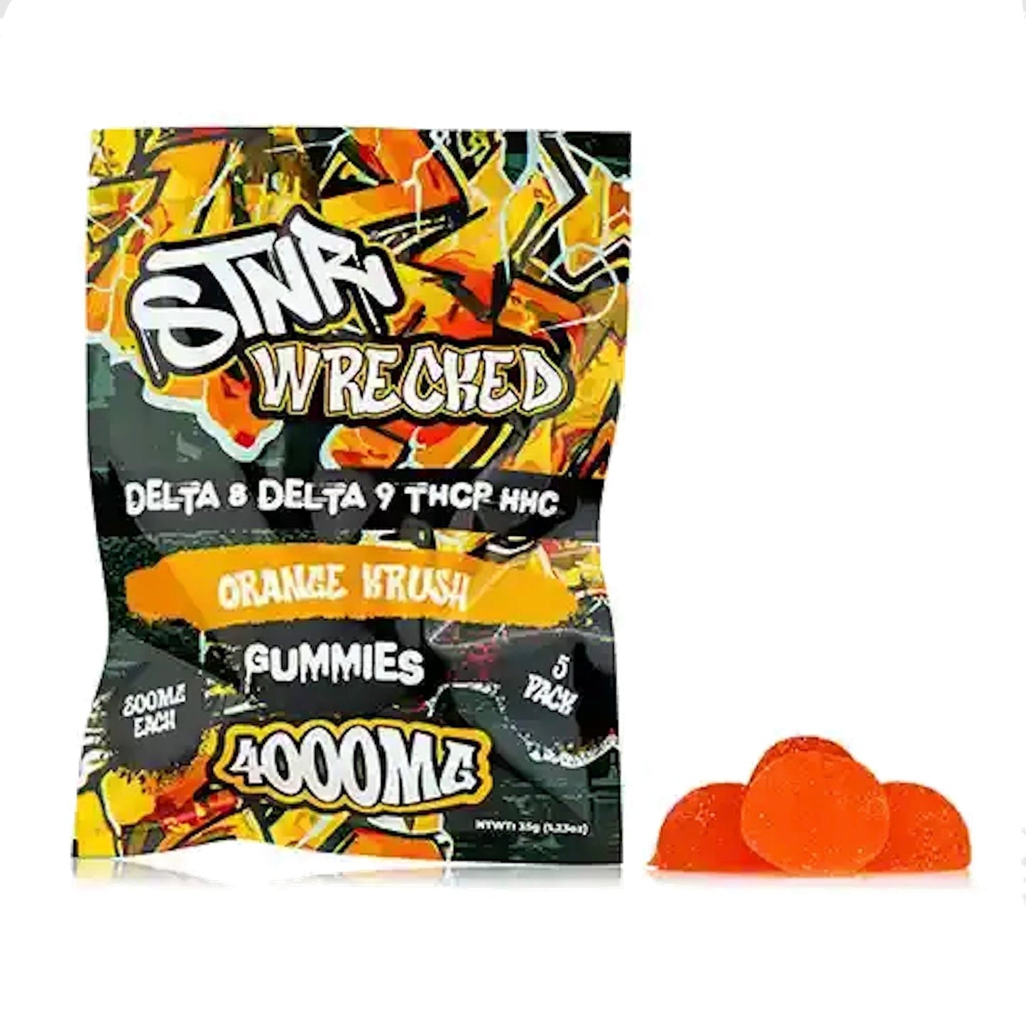 STNR Wrecked Blend HHC THC-P Delta 8 Gummies 4000mg