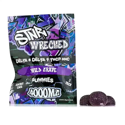 STNR Wrecked Blend HHC THC-P Delta 8 Gummies 4000mg