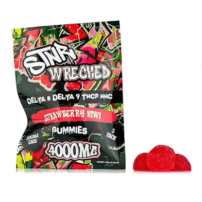 STNR Wrecked Blend HHC THC-P Delta 8 Gummies 4000mg