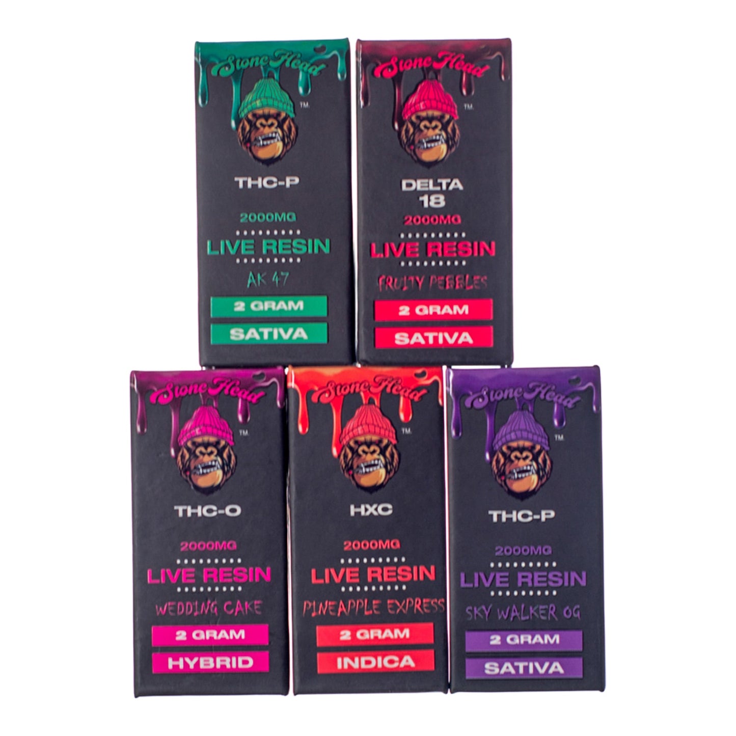 Stone Head Delta Cartridge 2000mg
